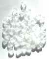 50 8mm Transparent Matte Crystal Glass Heart Beads